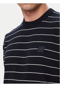 BOSS Sweter Kanacho 50561004 Granatowy Regular Fit. Kolor: niebieski. Materiał: bawełna #5