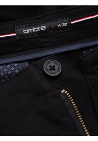 Ombre Clothing - Szorty męskie jednokolorowe z kieszeniami cargo – czarne V4. Okazja: na co dzień. Kolor: czarny. Materiał: bawełna, elastan, poliester, materiał. Długość: krótkie. Wzór: gładki, aplikacja, haft, jednolity. Sezon: lato. Styl: wakacyjny, casual