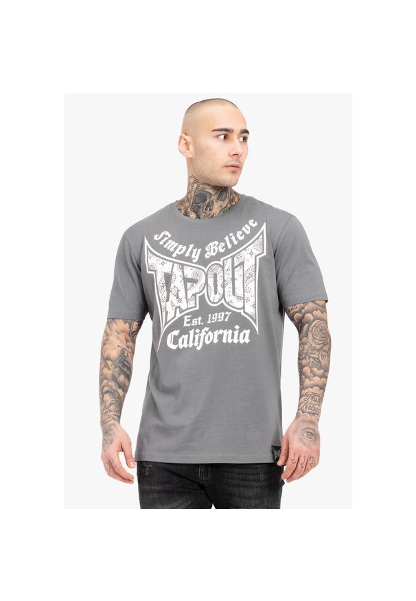 TAPOUT - T-shirt o luźnym kroju Tapout Haily Be. Kolor: wielokolorowy, szary, biały. Wzór: nadruk
