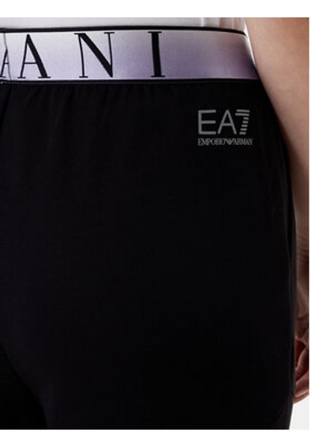 EA7 Emporio Armani Spodnie dresowe 7W001154 AF12501 UC001 Czarny Regular Fit. Kolor: czarny. Materiał: syntetyk