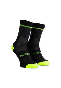 ROGELLI - Skarpetki rowerowe Rogelli Hero II. Kolor: pomarańczowy, wielokolorowy, żółty, czarny, szary