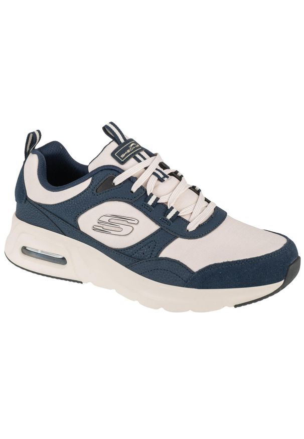 skechers - Buty sportowe Sneakersy męskie, Skechers Skech-Air Court - Yatton. Kolor: niebieski. Sport: turystyka piesza