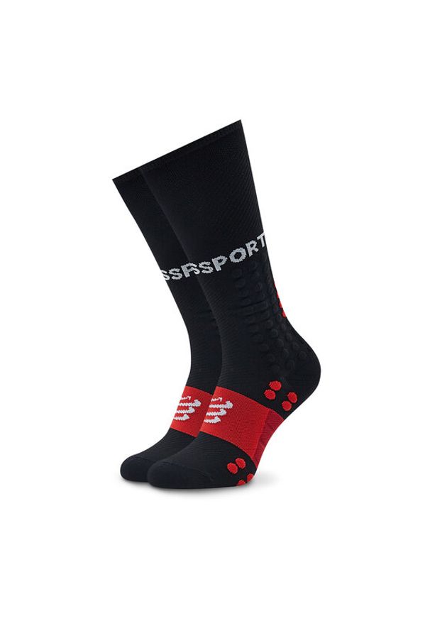 Compressport Skarpety wysokie unisex Run SU00004B Czarny. Kolor: czarny. Materiał: materiał, poliamid