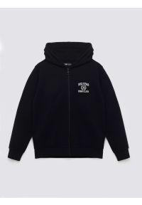 Big-Star - Bluza dziewczęca rozpinana z kapturem czarna Nomah 906. Okazja: na co dzień. Typ kołnierza: kaptur. Kolor: czarny. Materiał: dzianina. Wzór: haft. Styl: casual #1