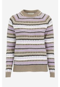 Freequent - Sweter Kerla. Kolor: fioletowy. Materiał: prążkowany