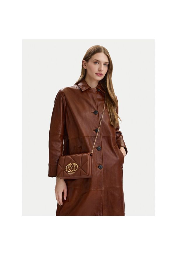 Love Moschino - Torebka LOVE MOSCHINO. Kolor: brązowy