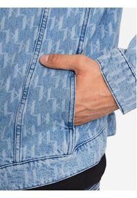 Karl Lagerfeld - KARL LAGERFELD Kurtka jeansowa 505802 532856 Niebieski Regular Fit. Typ kołnierza: dekolt w karo. Kolor: niebieski. Materiał: jeans, bawełna #5