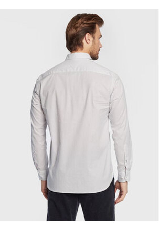 TOMMY HILFIGER - Tommy Hilfiger Koszula Mini Geo MW0MW25036 Biały Regular Fit. Kolor: biały. Materiał: bawełna