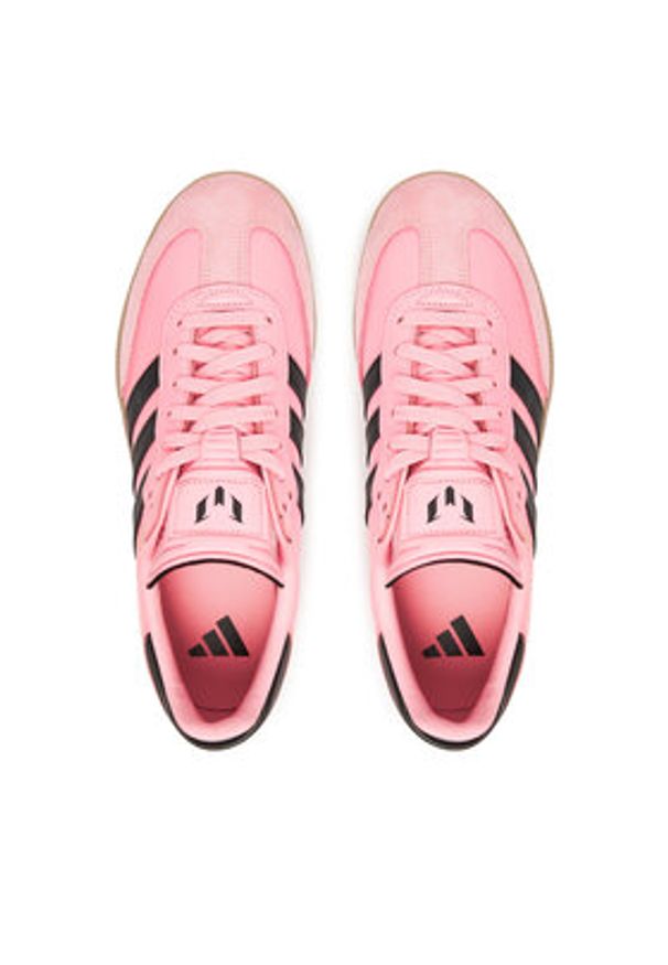 Adidas - adidas Buty do piłki nożnej Samba Messi JP7844 Różowy. Kolor: różowy. Materiał: skóra
