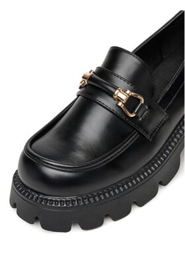 DeeZee Loafersy FBD-20306 Czarny. Kolor: czarny. Materiał: skóra