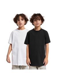 Urban Classics - T-shirt Dla Chłopca Basic 2pak. Kolor: czarny, biały, wielokolorowy. Sport: turystyka piesza