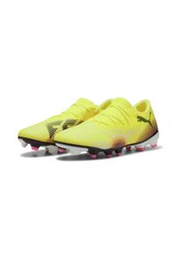 Puma - Buty piłkarskie FUTURE 8 MATCH FG/AG niskie PUMA. Kolor: czarny, różowy, wielokolorowy, żółty. Sport: piłka nożna