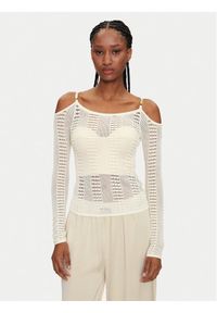 Marciano Guess Sweter 5GGR10 5869Z Écru Regular Fit. Materiał: syntetyk