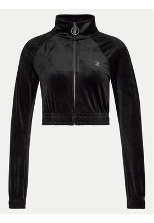 Juicy Couture Bluza Tasha JCWCT24306 Czarny Slim Fit. Kolor: czarny. Materiał: syntetyk