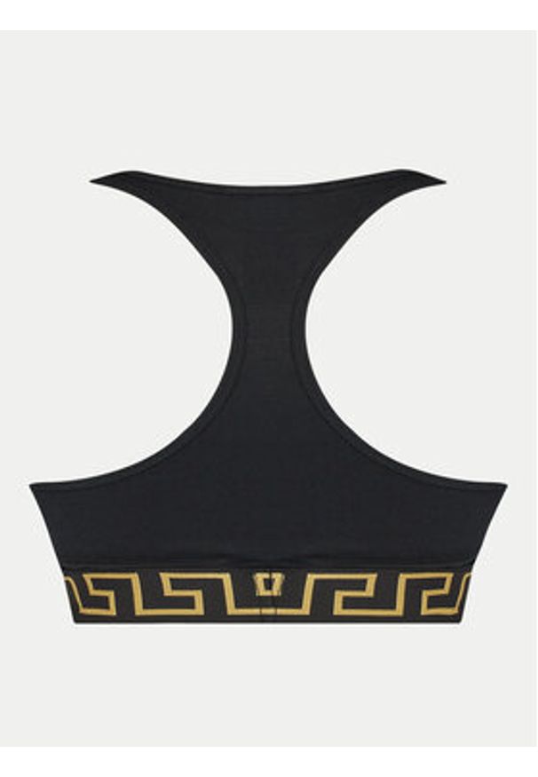 VERSACE - Versace Biustonosz top AUD01039 1A10011 Czarny. Kolor: czarny. Materiał: bawełna