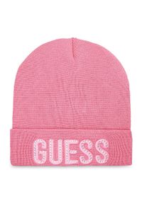 Czapka Guess KIDS J0BZ12 Z2Q00 G66L. Kolor: różowy. Materiał: materiał #1