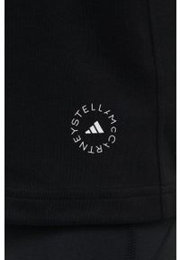 Adidas by Stella McCartney - adidas by Stella McCartney t-shirt HB7402 damski kolor czarny. Kolor: czarny. Materiał: bawełna, poliester #2