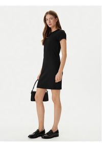 Calvin Klein Jeans Sukienka codzienna Monologo Baby LV047F241G Czarny Slim Fit. Okazja: na co dzień. Kolor: czarny. Materiał: bawełna. Typ sukienki: proste. Styl: casual #4