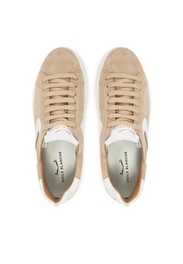 Voile Blanche Sneakersy Lipari 0012017542.35.2E42 Beżowy. Kolor: beżowy. Materiał: zamsz, skóra