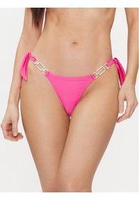 Guess Dół od bikini E4GO10 KC620 Różowy. Kolor: różowy. Materiał: syntetyk