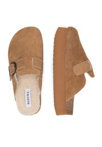 Badura Klapki TS6207-02 Brązowy. Kolor: brązowy. Materiał: skóra, zamsz #3