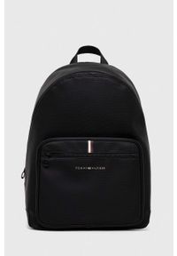 TOMMY HILFIGER - Tommy Hilfiger plecak męski kolor czarny duży gładki. Kolor: czarny. Wzór: gładki