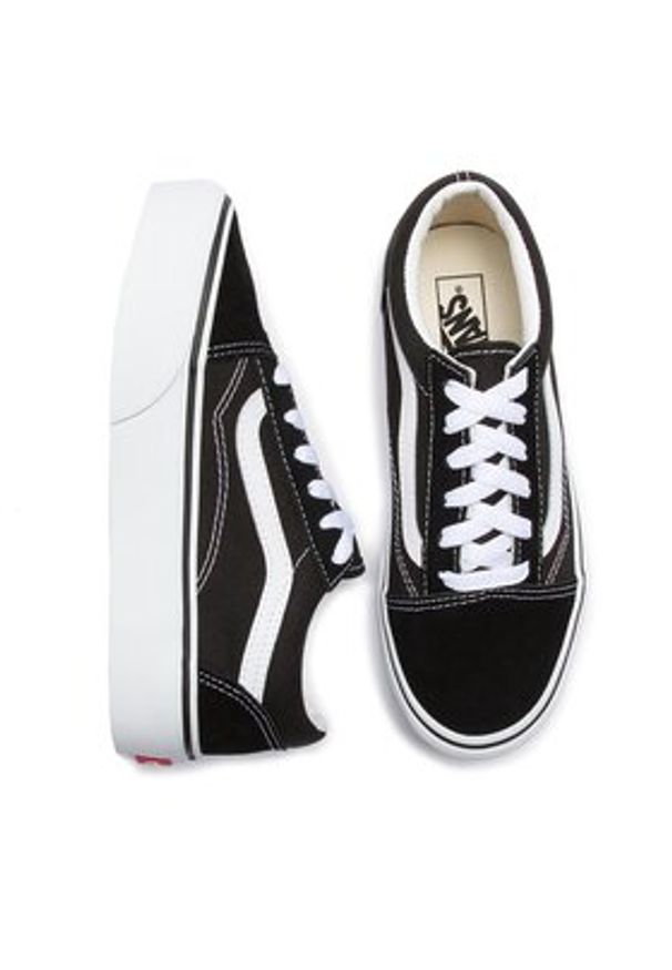 Vans Tenisówki Old Skool Platfor VN0A3TL36BT1 Czarny. Kolor: czarny. Materiał: zamsz, skóra