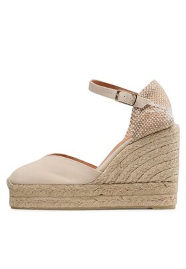 Castañer Espadryle Chiarita/8ED/001 020983-203 Beżowy. Kolor: beżowy. Materiał: materiał