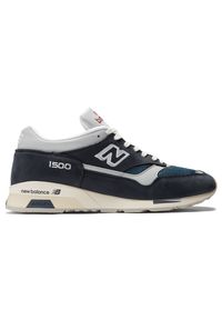 Buty męskie New Balance U1500VNV – granatowe. Kolor: niebieski. Materiał: zamsz, skóra. Szerokość cholewki: normalna. Sezon: lato