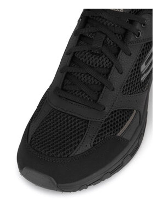 skechers - Skechers Sneakersy OAK CANYON 51898 BBK Czarny. Kolor: czarny. Materiał: skóra