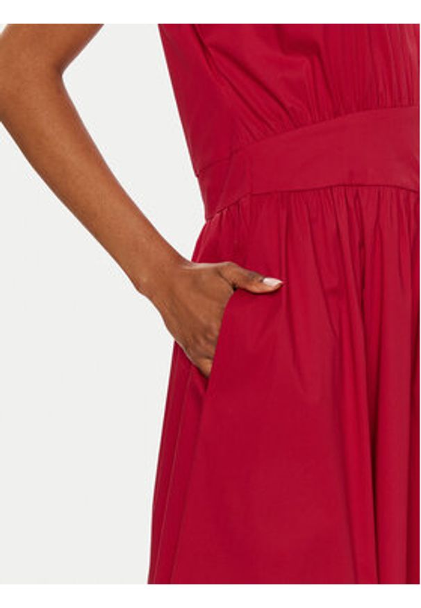 United Colors of Benetton - United Colors Of Benetton Sukienka letnia 44KXDV08P Różowy Regular Fit. Kolor: różowy. Materiał: bawełna. Sezon: lato