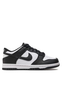 Nike Sneakersy Dunk Low (GS) CW1590 100 Czarny. Kolor: czarny. Materiał: skóra