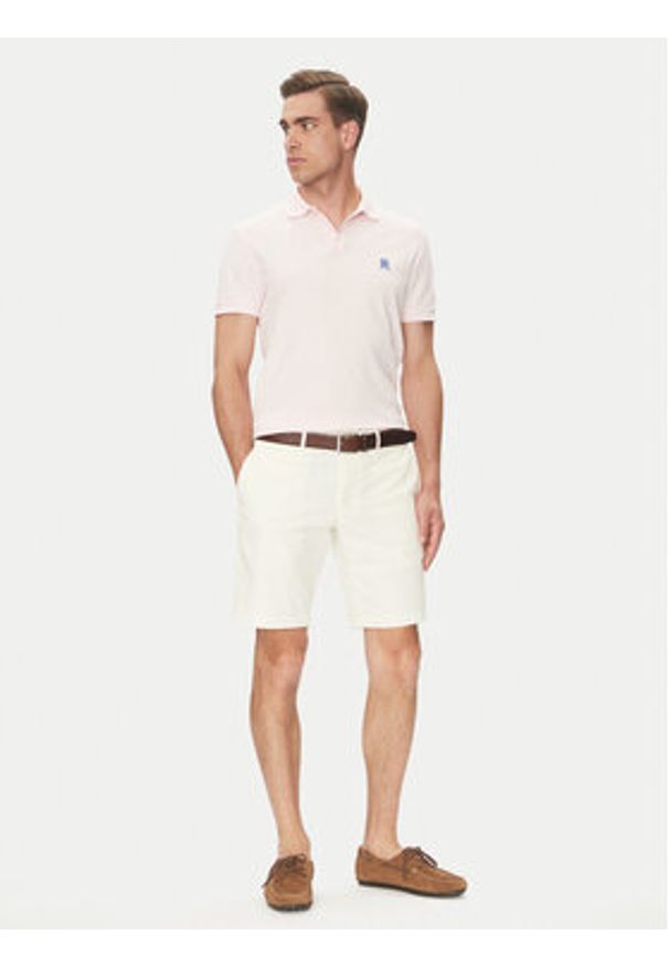 TOMMY HILFIGER - Tommy Hilfiger Szorty materiałowe Brooklyn MW0MW23563 Écru Regular Fit. Materiał: bawełna