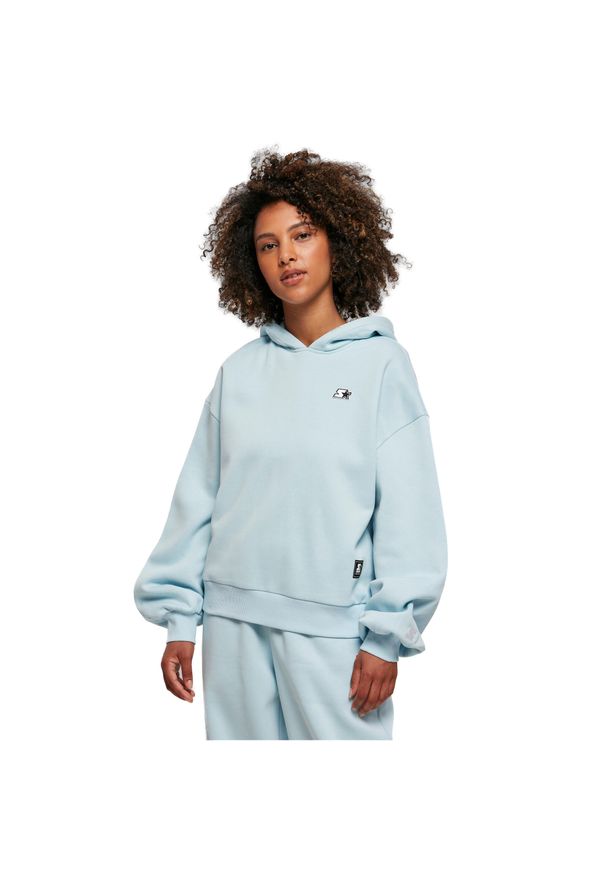 Bluza damska z kapturem Urban Classics Starter essential oversize. Typ kołnierza: kaptur. Kolor: niebieski