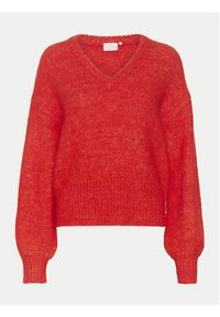 Kaffe Sweter Trina 10508973 Czerwony Loose Fit. Kolor: czerwony. Materiał: syntetyk #2