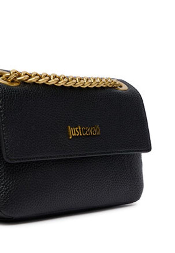 Just Cavalli Torebka 80RA4BF5 ZSB81 Czarny. Kolor: czarny. Materiał: skórzane