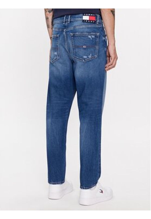 Tommy Jeans Jeansy Isaac DM0DM17653 Granatowy Tapered Fit. Kolor: niebieski