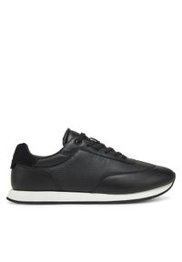 Calvin Klein Sneakersy Low Top Lace Up Tmbl Lth HM0HM01804 Czarny. Kolor: czarny. Materiał: skóra