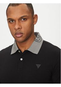 Guess Polo M5GP66 J1314 Czarny Regular Fit. Typ kołnierza: polo. Kolor: czarny. Materiał: bawełna #3