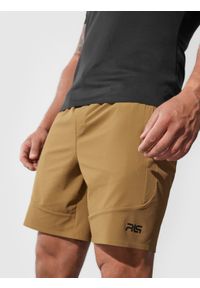 4f - 4F Spodenki treningowe szybkoschnące męskie 4F x Robert Lewandowski XL. Kolor: brązowy. Materiał: materiał. Wzór: nadruk. Sport: fitness