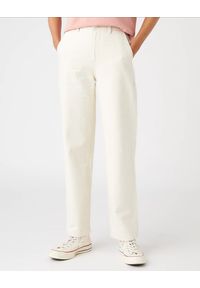 Wrangler - WRANGLER CASEY JONES CHINO DAMSKIE SPODNIE MATERIAŁOWE 112145915. Materiał: materiał