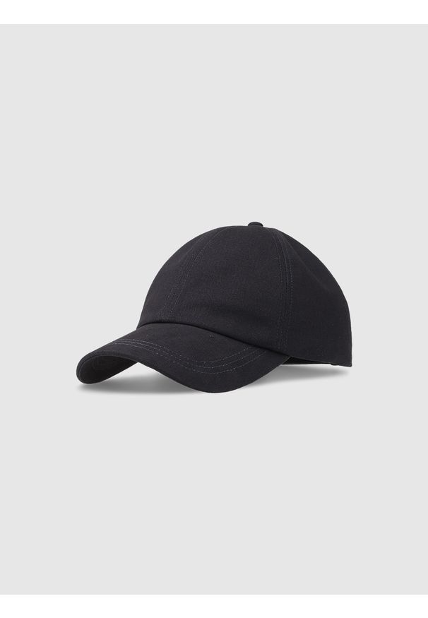 4f - 4F Czapka z daszkiem strapback uniseks - szara L/XL. Kolor: szary. Materiał: bawełna, materiał. Sezon: lato. Styl: sportowy