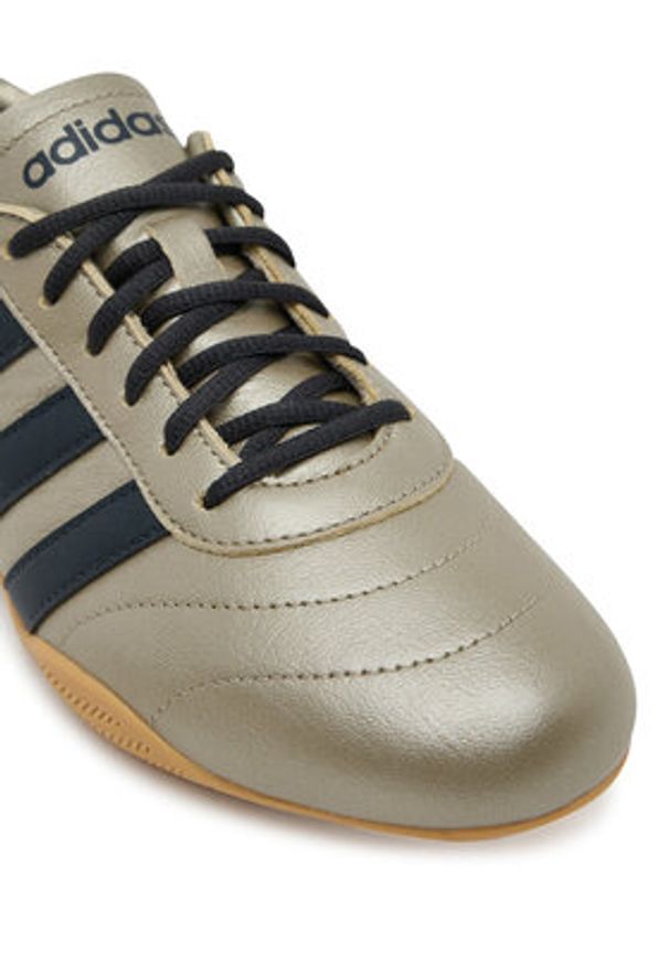 Adidas - adidas Sneakersy Grand Court Lo JQ9681 Złoty. Kolor: złoty. Materiał: skóra