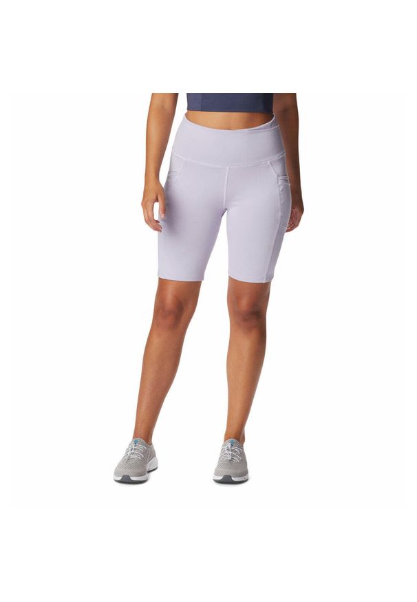 columbia - Krótkie Legginsy Turystyczne Damskie Columbia Windgates 1/2 Tight. Kolor: fioletowy. Długość: krótkie. Sport: turystyka piesza