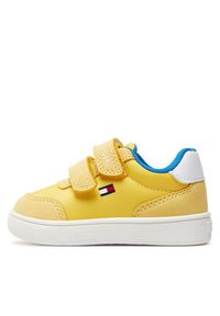 TOMMY HILFIGER - Tommy Hilfiger Sneakersy Low Cut Velcro Sneaker T1B9-33332-1694 Żółty. Kolor: żółty. Materiał: materiał #5