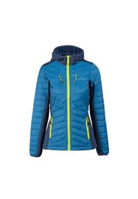 Bergson - Kurtka hybrydowa damska Vitalpeak 1HB. Kolor: niebieski. Materiał: puch. Sport: turystyka piesza #1