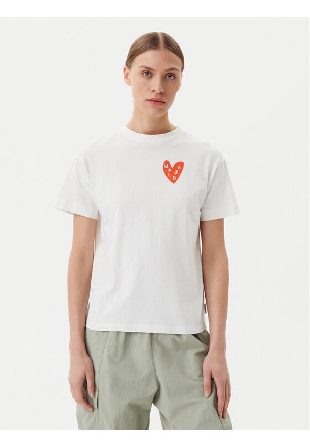 Maloja T-Shirt TriglavM. 35409-1-8585 Biały Regular Fit. Kolor: biały. Materiał: bawełna