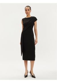 Rinascimento Sukienka koktajlowa CFC0019379002 Czarny Regular Fit. Kolor: czarny. Materiał: syntetyk. Styl: wizytowy