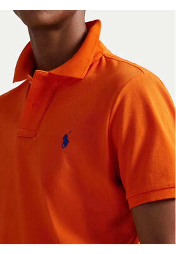 Polo Ralph Lauren Polo 710782592024 Pomarańczowy Regular Fit. Typ kołnierza: polo. Kolor: pomarańczowy. Materiał: bawełna