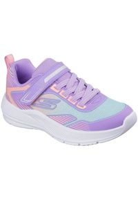 skechers - Adidasy Skechers Microspec Advance - Oasis Poi, Dzieci. Okazja: na uczelnię. Kolor: fioletowy. Materiał: materiał. Model: Skechers Sport. Sport: joga i pilates